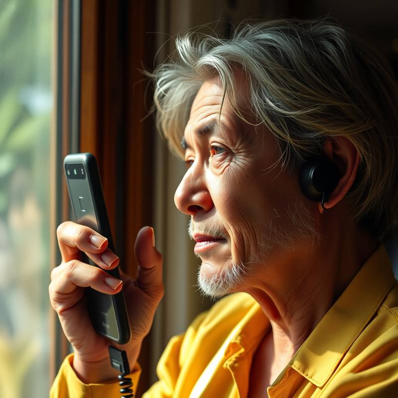 Person on a phone call